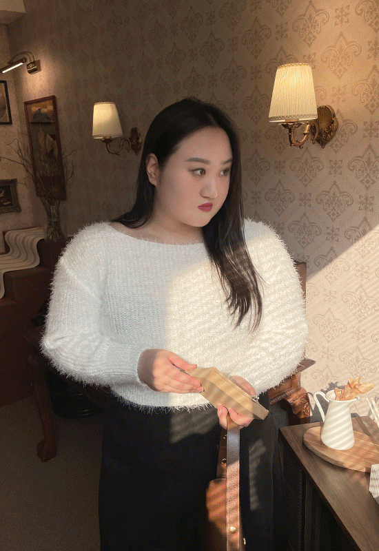 모라 crop knit (4color)